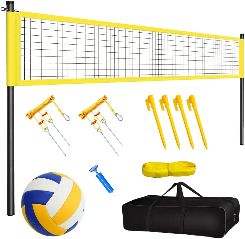 Adjustable volleyball net set Australia